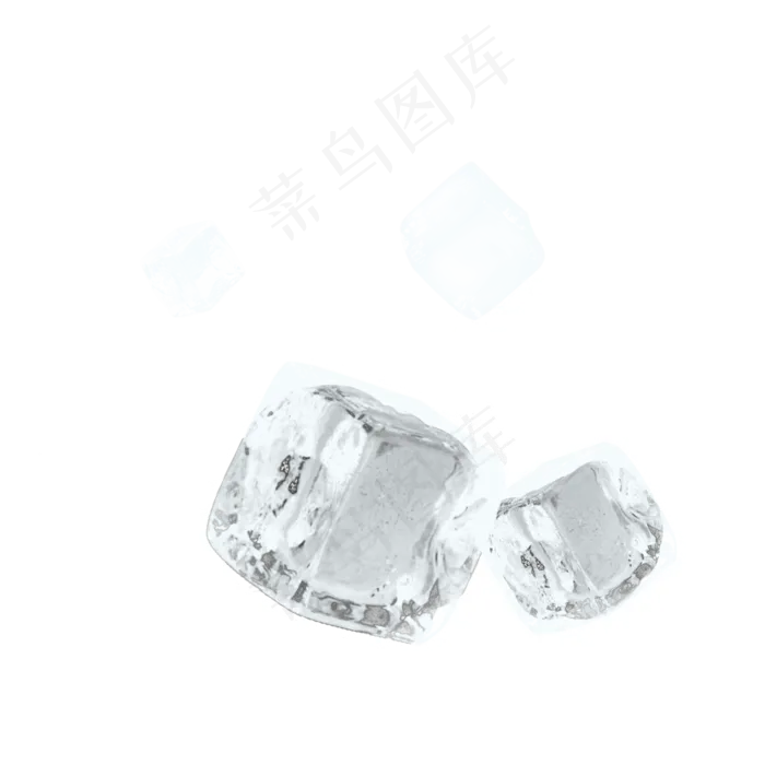 清新冰块冰晶元素,免抠元素(2000*2000px)psd模版下载