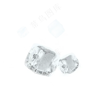 清新冰块冰晶元素,免抠元素