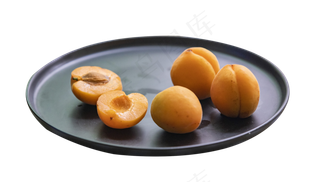 一盘黄桃