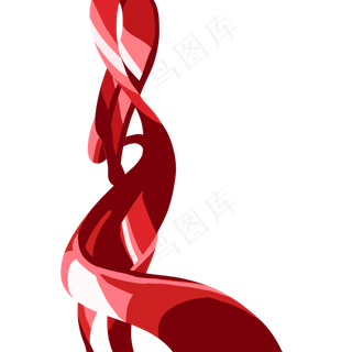 红色飘带元旦联欢晚会,免抠元素