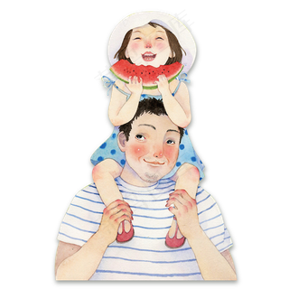 妇女游玩可商用素材父亲节父爱