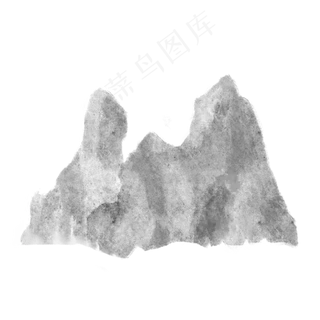水墨中国风山川石头