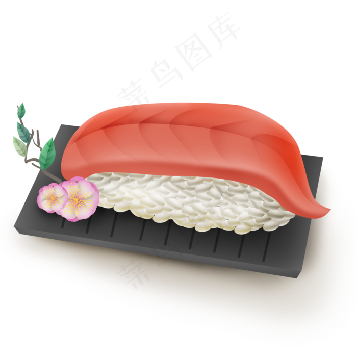 日本寿司和樱花