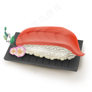 日本寿司和樱花