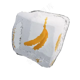 立体水果冰块png图