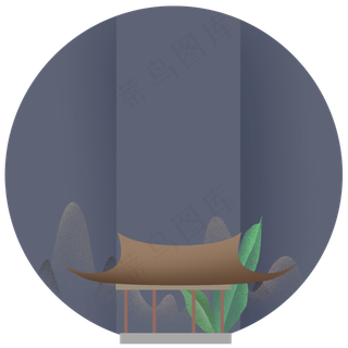 中国风风景边框