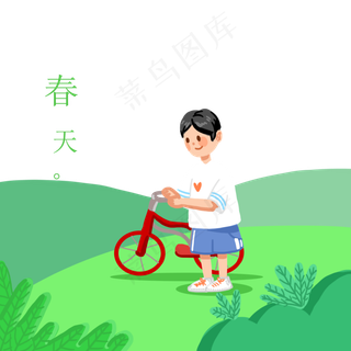 季节节气农历季节人物图春色