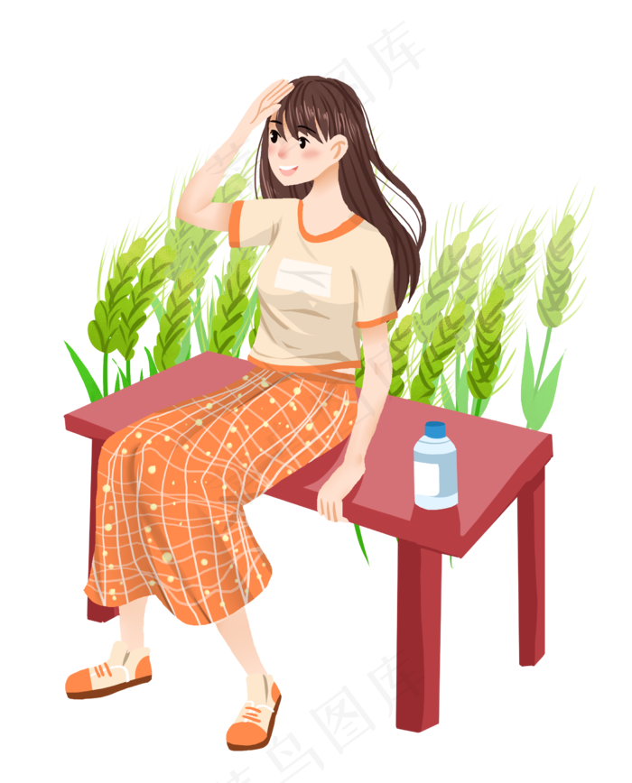 撩拨头发农家女