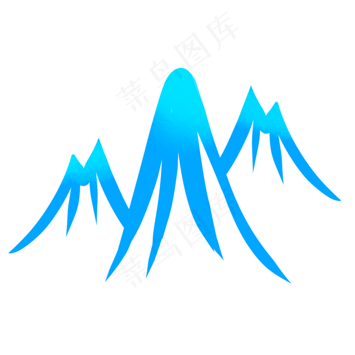 矢量山脉线条素材图