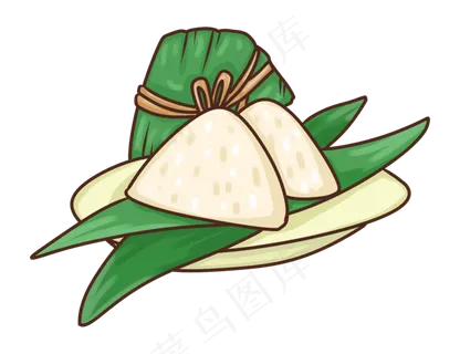 手绘粽子PNG免抠图