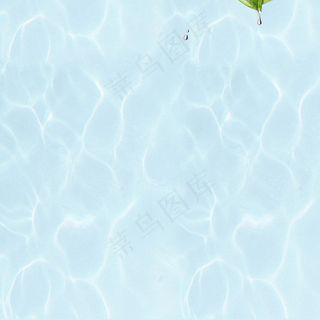 蓝色清新水面化妆品主图