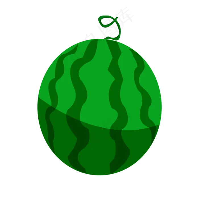 一个绿色可口西瓜(2000X2000(DPI:300))psd模版下载