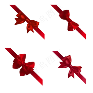 蝴蝶结包装素材,免抠元素