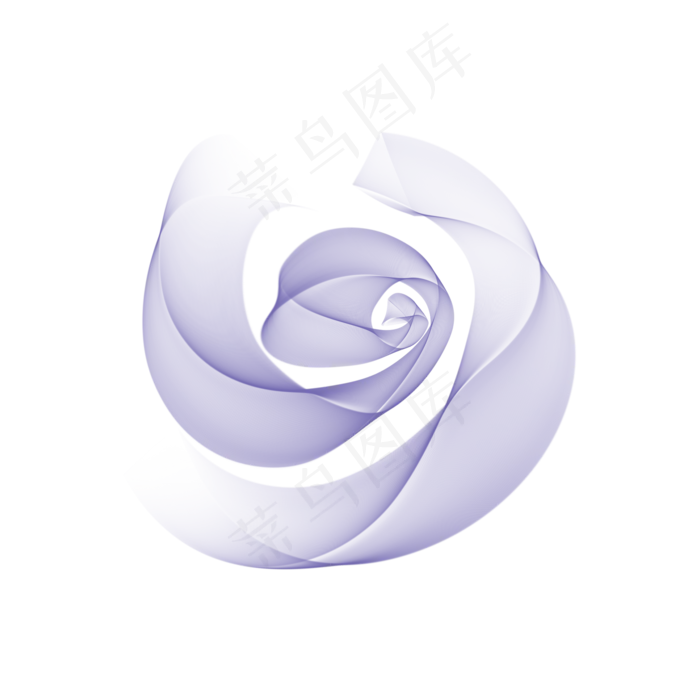 紫色简约抽象曲线玫瑰(2048X2048(DPI:132))psd模版下载