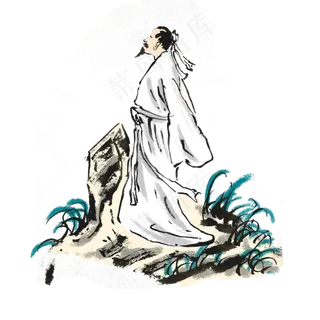 端午节屈原手绘