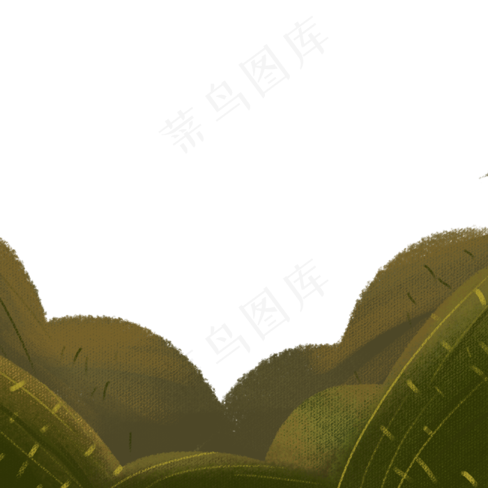 彩绘山水风景免抠图