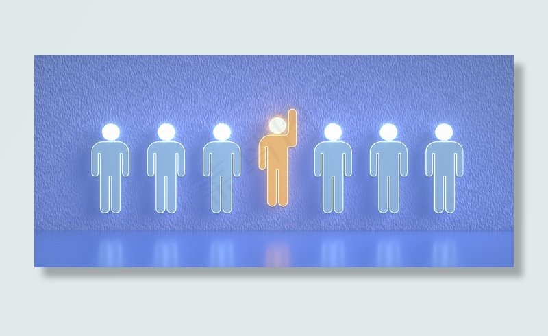 C4D立体简约独角兽领先商务科技通用背景