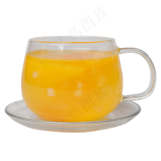 橙色的果汁免抠图