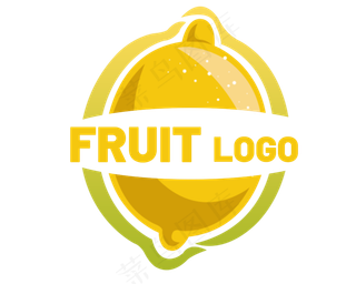 黄色柠檬水果LOGO