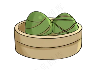 两个装饰粽子插图
