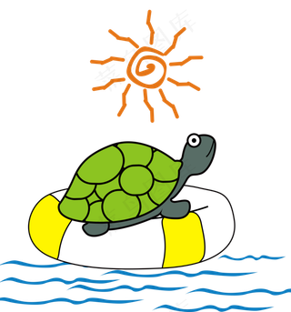 卡通乌龟png素材