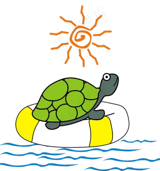 卡通乌龟png素材