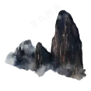 中国风山水风景水墨画