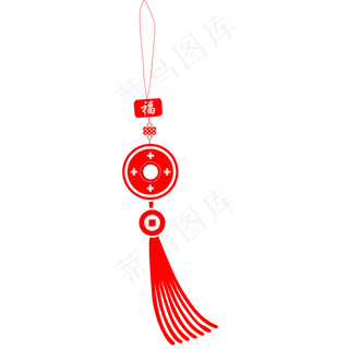 中国风红色喜庆中国结,免抠元素