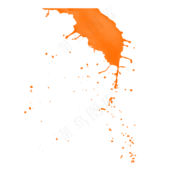 果汁橙汁飞溅,免抠元素(2000X2000(DPI:300))psd模版下载