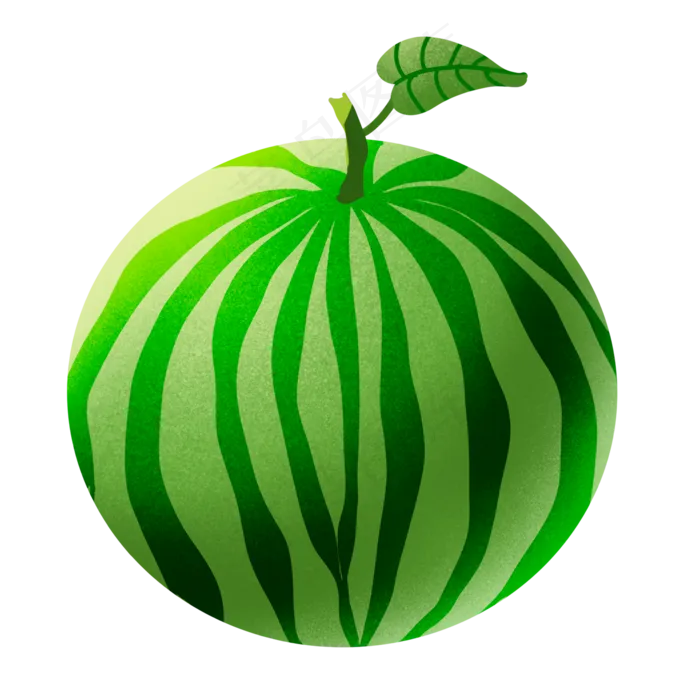 夏季水果绿皮西瓜(2000X2000(DPI:300))psd模版下载