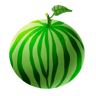 夏季水果绿皮西瓜
