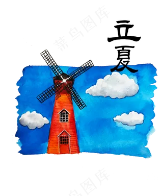 立夏二十四节气莲花荷花池塘农历