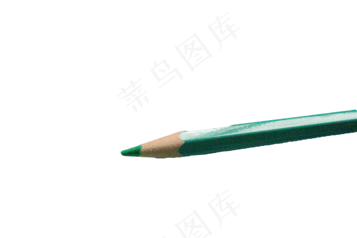 绿色铅笔彩绘画画,免抠元素