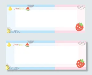 夏日水果清新卡通手绘banner