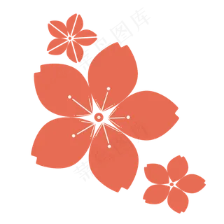 春天植物花朵樱花瓣,免抠元素