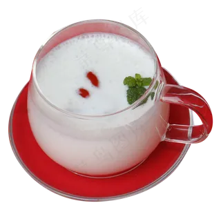 新鲜的水果牛奶免抠图