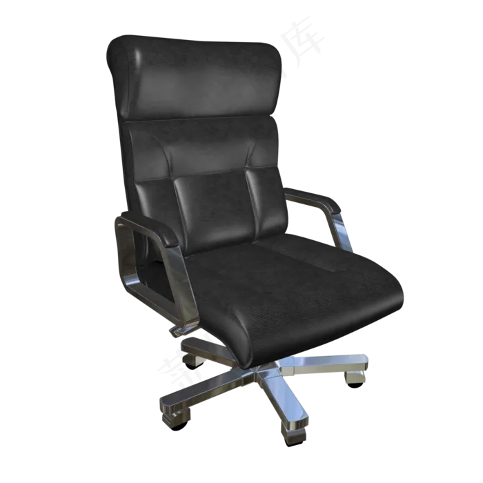 真皮不锈钢高级老板椅(4000*4000px)
