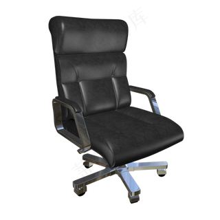 真皮不锈钢高级老板椅