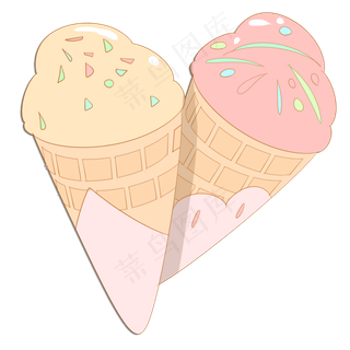 儿童节美味的冰淇淋