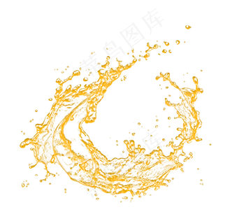 高清溅橙汁