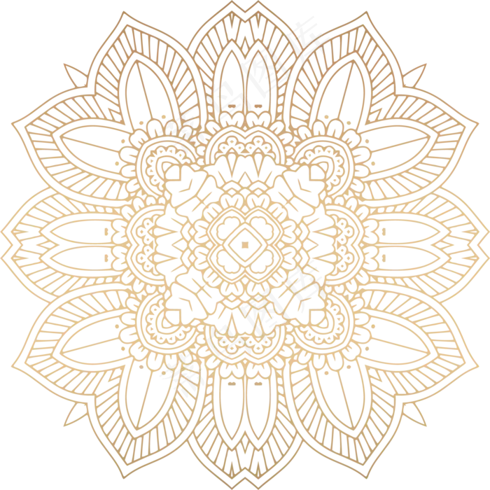 对称风格花纹装饰(2000*2000px 300 dpi )ai矢量模版下载