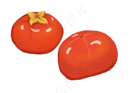 柿子PNG免抠图