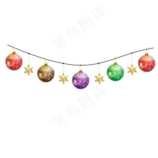 圣诞节圣诞球挂饰装饰,免抠元素