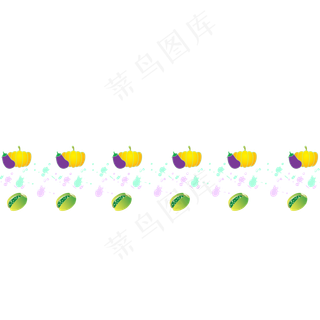 水果的分割线边框