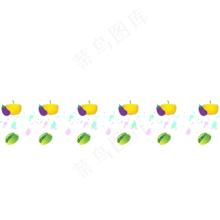 水果的分割线边框