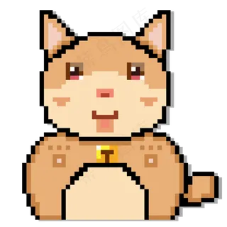 像素风格可爱小猫咪