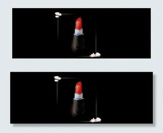 感恩节黑色大气美妆banner