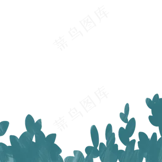 草丛春季自然植物