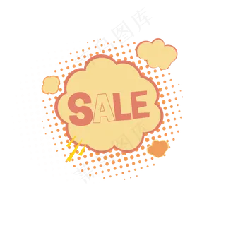 波普风优惠标签