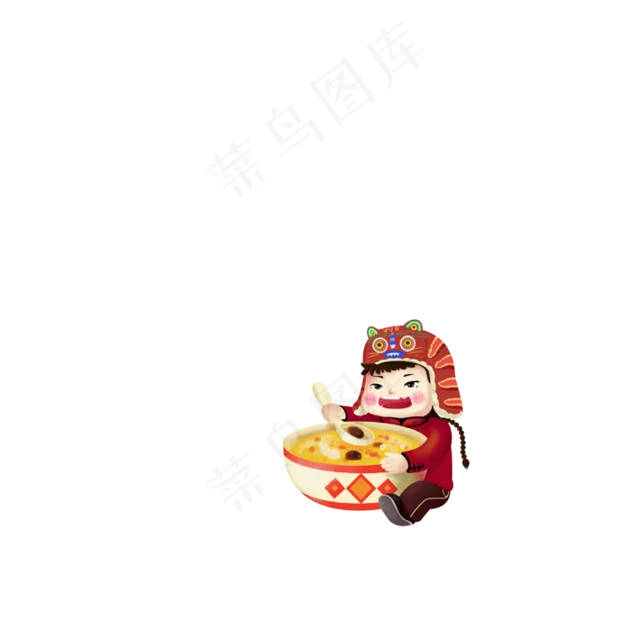 腊八节手写手绘卡通可爱POP书法艺术字(3003X3003(DPI:72))psd模版下载